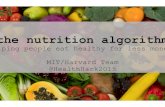 the nutrition algorithm-demo at Health Hackathon 2015