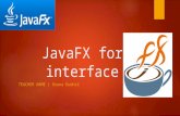 Java fx for interface