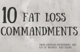 10 Fat Loss Commandments
