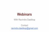 Webinars With Ravindra Dastikop