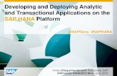 Developing and Deploying Applications on the SAP HANA Platform