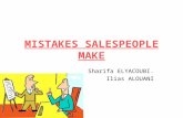 Mistakes sales people make