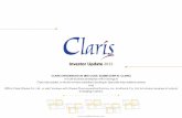 Claris life investor relations-presentation-may 2015