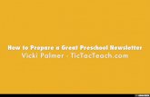 How to Prepare a Great Preschool Newsletter