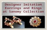 Designer Imitation Earrings and Rings at Sanomy Collection