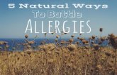 5 natural ways to battle allergies