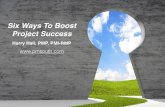 Six Proven Ways To Boost Project Success