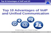 Top 10 Advantages of VoIP and Unified Communication