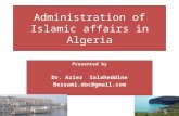 Administration of islamic affairs in algeria