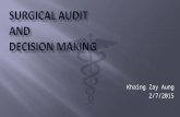 Surgical audit and decision making