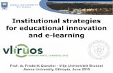 Institutional strategies for educational innovation and e-learning