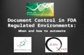 Document Control in FDA Regulated Environments - When and how to automate