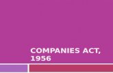 Company's Act 1956