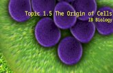 DP Bio Topic 1-5 The Origin of Cells