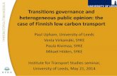 Public Opinion of Low Carbon Innovation Policy