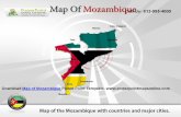 Map of Mozambique Power Point Template
