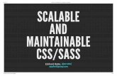 Scaleable and maintainable css:sass