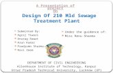 Design of 210 Mld Sewage Treatment Plant