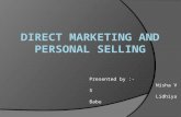 Direct marketing and personal selling