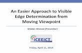 An Easier Approach to Visible Edge Determination from Moving Viewpoint, Paper Presentation @ICEEiCT2014, Dhaka