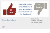Customer Review Do's and Don'ts