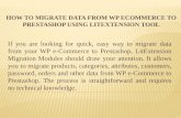 How to migrate data from WP e-Commerce to Prestashop Using LitExtension Migration Tool