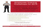 Employee Training Workshops for 2015