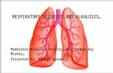 Respiratory acidosis and alkalosis