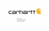 Sonic Audit for Carhartt