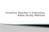 Creative teacher’s inductive bible study method