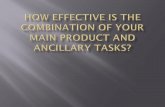 How effective is the combination of your main product and ancillary tasks?