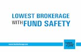 Lowest brokerage with fund safety