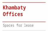 Khambaty Offices for lease @S.D.road,Secunderabad.