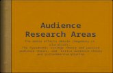 Audience Research Areas