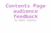 Contents audience feedback
