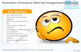 Business power point templates illustration of emoticon with disappointed expression sales ppt slides