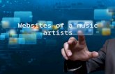 Websites of two music artists