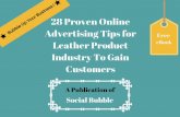 28 proven online advertising tips for leather product industry to gain customers