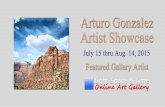 Arturo Gonzalez - Artist Showcase - Event Postcard