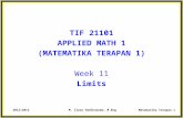 Matematika terapan week 11