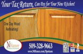 Valpak ad for Nhance a revolutionary way to refinish your wood cabinets and floors
