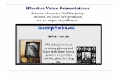 Effective video presentations