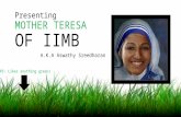 Aswathi_Mother Teresa of IIMB