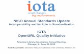 IOTA Update - NISO Update, ALA Annual Chicago 2013