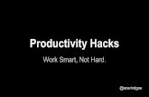 Productivity Hacks (#DayOfFiTS)