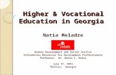 Higher & Vocational Education in Georgia by Natia Meladze