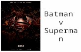 Batman vs superman poster annotation Media GCSE