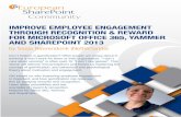 Improve Employee Engagement Through Recognition & Reward for Microsoft O365 and SP 2013