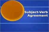 Subject verb agreement rules