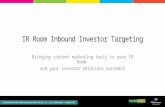 IR Room Inbound Investor Targeting